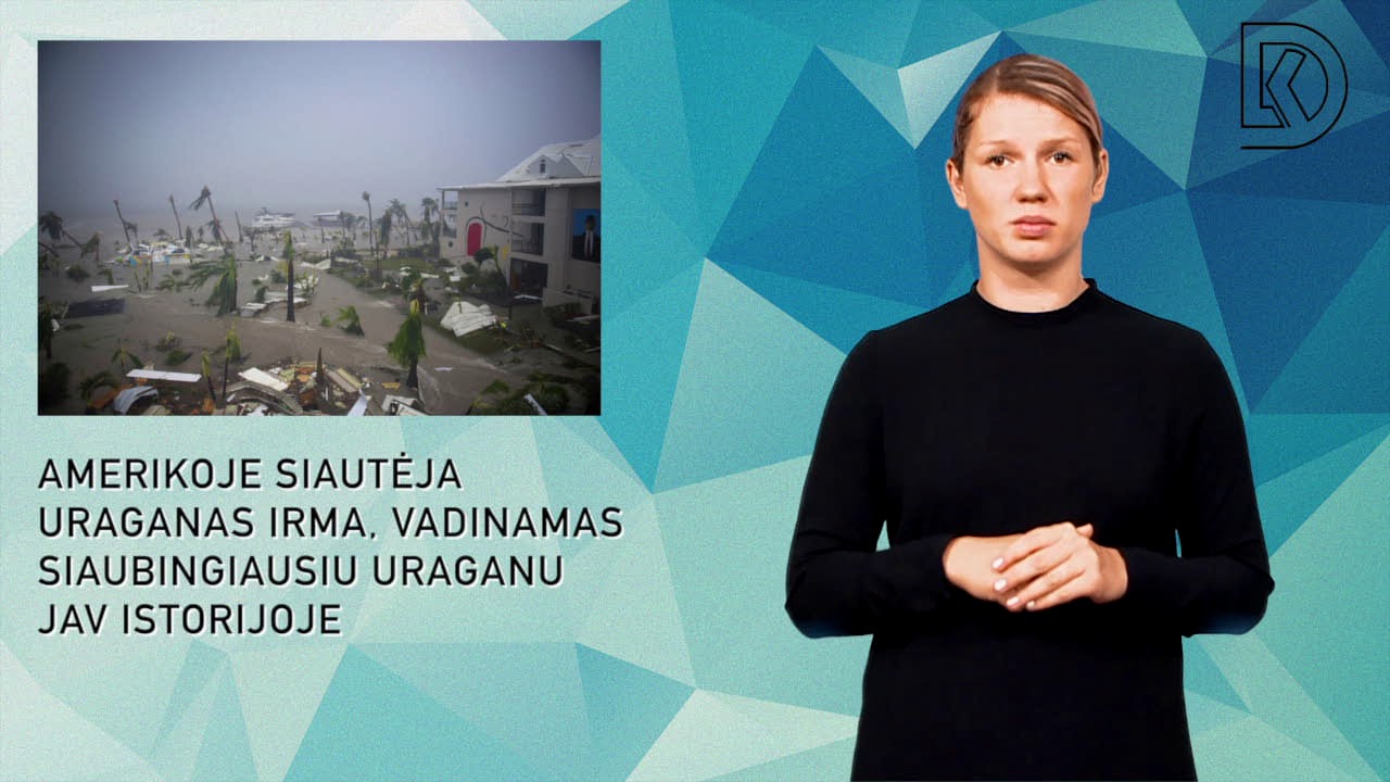 Amerikoje siaučiantis uraganas Irma vadinamas siaubingiausiu uraganu šalies istorijoje