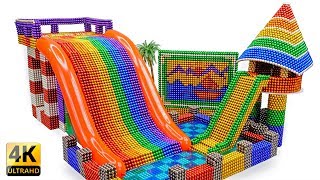 Download lagu DIY - Build A Rainbow Inflatable Water Slide Pool With Magnetic Balls (Satisfaction) - Magnet Balls mp3
