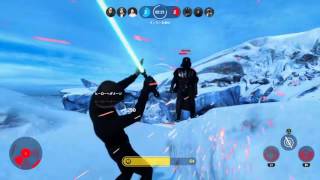 [SWBF]　ルークvsベイダー　まさかのタイマン！？