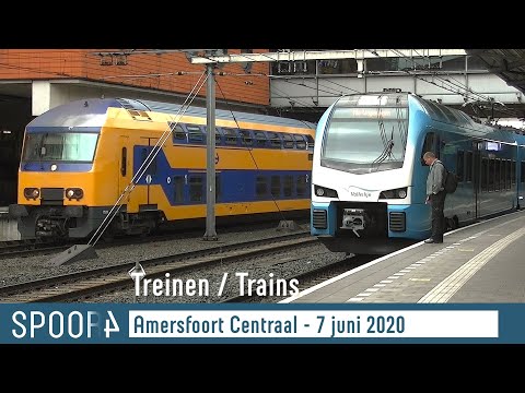 Treinen in Amersfoort Centraal - 7 juni 2020