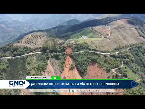 🚨 ¡ATENCIÓN! CIERRE TOTAL EN LA VÍA BETULIA - CONCORDIA. Movimiento en masa a la altura del sector. 