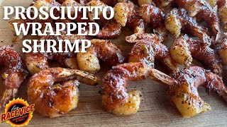 AMAZING! Prosciutto Wrapped Shrimp on Weber Kettle! DELICIOUS! @BigWicksLbkTX ​⁠@HeathRilesBBQ