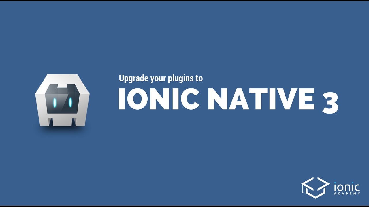 Upgrade to Ionic Native 3