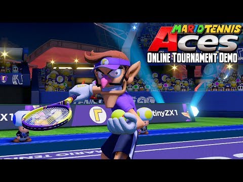 Mario Tennis Aces Online Tournament Demo Gameplay