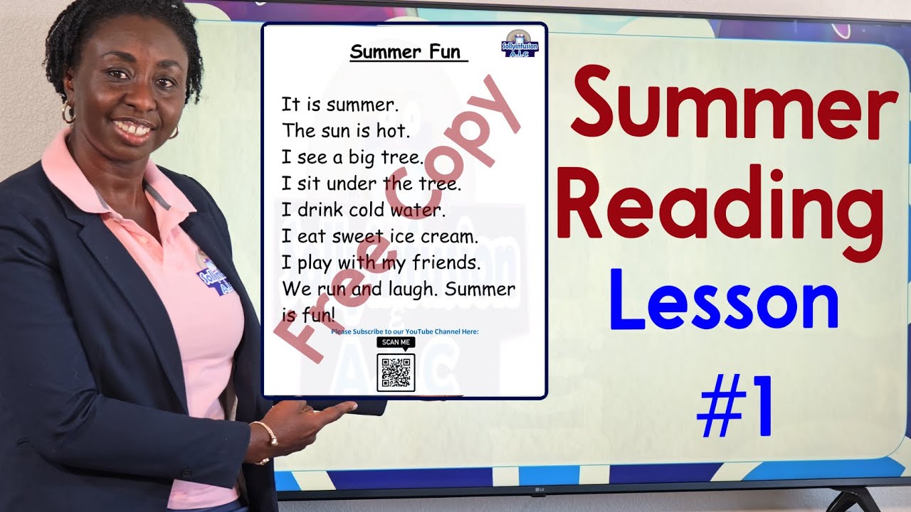 Summer Reading Lesson #1 | Fun & Easy Reading for Kids #sollyinfusion