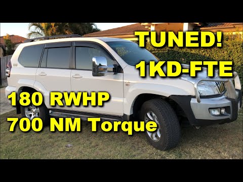 TUNED 1KD-FTV 120 Series Prado - Driven 180RWHP / 700NM - Acceleration HKS F-CON iD
