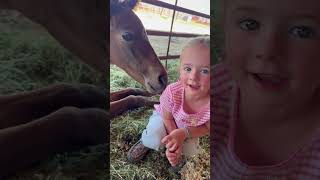 She knows how to set those boundaries #farming #horse #equestrian #baby