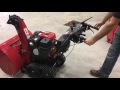 Honda Snowblower Controls Overview