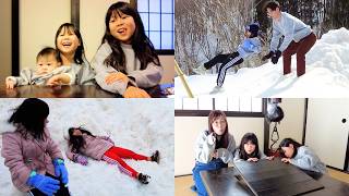 【雪が恋しい…】娘の願いを叶えに行ったら大変なことになった【岐阜旅vlog】