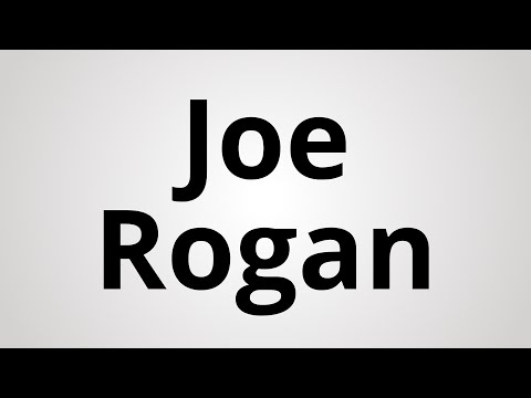 How to Pronounce Joe Rogan