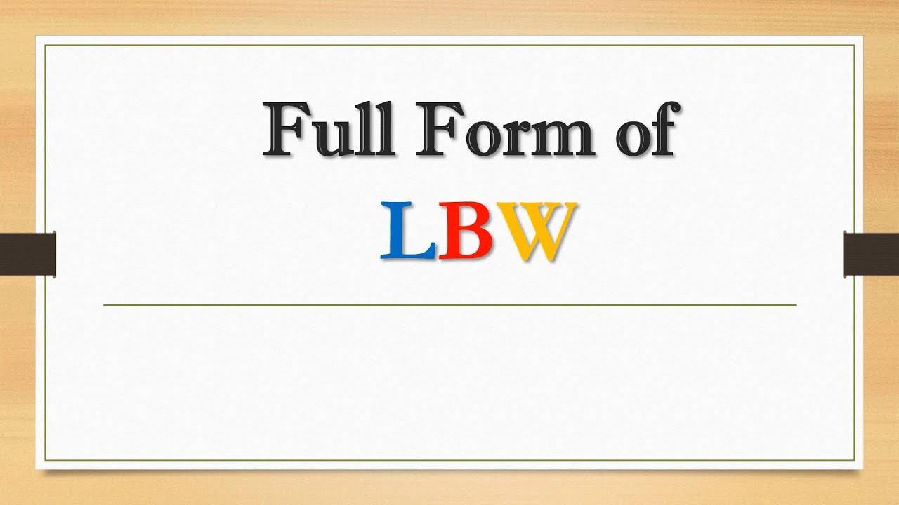 Watch video Full Form of LBW || Did You Know Now Full Form of LBW || Did You Know