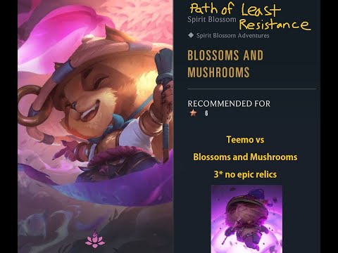 Teemo (3 star, no epic relics) vs Blossoms and Mushrooms (6*) - Legends of Runeterra