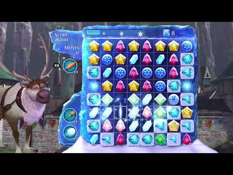 Frozen Free Fall: Snowball Fight Level 281 Walkthrough, , No Power Ups