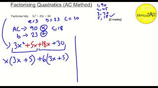 QuadraticsFactorisingAC2