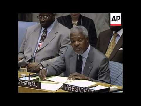 UN: UN CHIEF KOFI ANNAN: AFRICA
