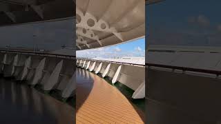 What is it like to walk around the FRONT of a cruise ship. Let’s take a look!