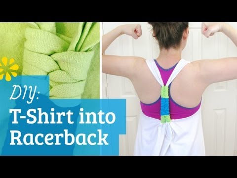 DIY T-Shirt into Racerback Tank Top | Sea Lemon