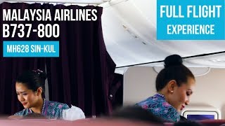 MALAYSIA AIRLINES B737-800 | FLIGHT REVIEW | SINGAPORE TO KUALA LUMPUR | MH628