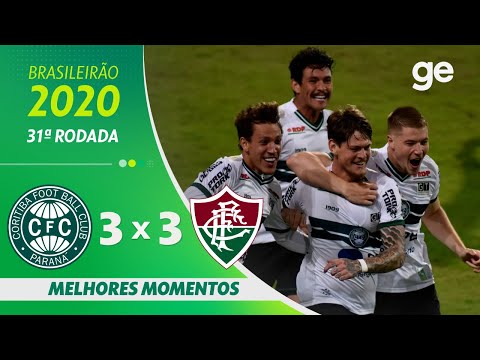 CORITIBA 3 X 3 FLUMINENSE | MELHORES MOMENTOS | 31ª RODADA BRASILEIRÃO 2020 | ge.globo
