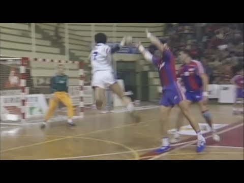 Desplazamiento y pase extraordinario. Copa ASOBAL 1994/95. FCBarcelona - GDTeka. Final. Vigo