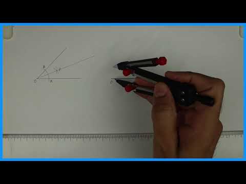How to divide the angle into 2 parts - How to trisect the right angle - Engineering drawing