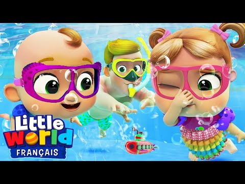 Apprendre à nager | Le monde de Nico et Nina |  Little World Français - Comptines pour enfants