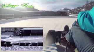 preview picture of video 'ICE Kinka Kart - Pista ghiaccio Go-kart Pragelato (Torino) Villaggio Kinka'