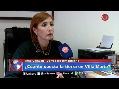 Uniteve Noticias - Bernardo Pedraza, Inés Caisutti - Precio de Terrenos