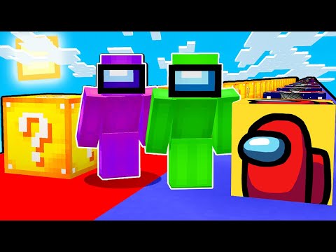 HO GIOCATO CON I LUCKYBLOCK DI AMONG US - Minecraft