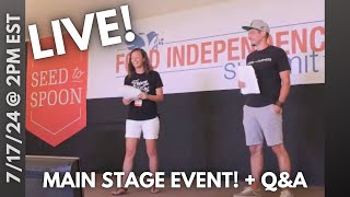 What Does it Mean to Be MORE THAN FARMERS? (Main Stage at Food Independence Summit) + GIVEAWAYS!