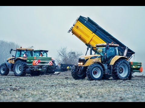 Sezóna / Season 2019 - 4x Challenger; Massey Ferguson, John Deere; Spreading fertilizer;
