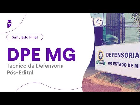 Simulado Final DPE MG – Técnico de Defensoria - Pós-Edital – Banca: Fundep - Correção