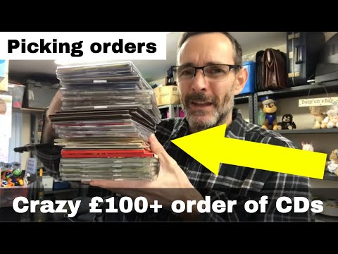 Selling on eBay - AMAZING ORDER OF CDS…. Let’s pick orders