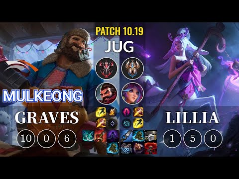HLE Mulkeong Graves vs Lillia Jungle - KR Patch 10.19