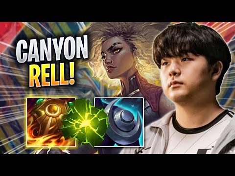 CANYON PERFECT GAME WITH RELL! - DK Canyon Plays Rell JUNGLE vs Qiyana! | Season 2023