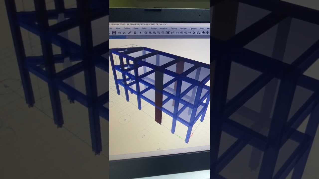 Análisis sísmico de edificación #sismo #sismorresistencia #periodosdevibracion #ingenieria