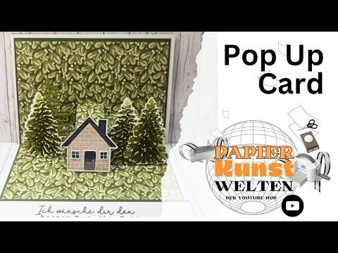 Pop Up Card basteln Stampin' Up! Einfache Mechanik - Anleitung DIY Tutorial - Besondere Kartenform