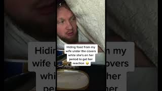 Hiding food from my wife under the covers to get her reaction 😂 @RegalNoise #shorts #funny #love Hiding food from my wife under the covers to get her reaction 😂 @RegalNoise #shorts #funny #love