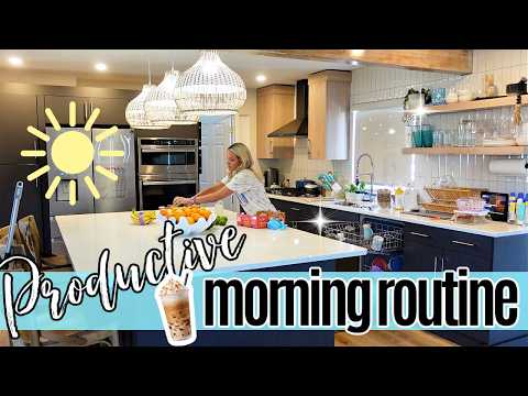 Productive Morning Routine as a Mom of 4 | Exercise, Cleaning, Cooking & Camp Prep