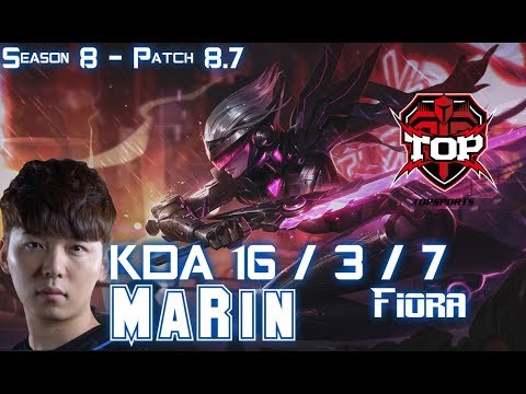 TOP MaRin FIORA vs SINGED Top - Patch 8.7 KR Ranked