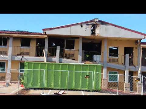 Super 8 Hotel Burns Down