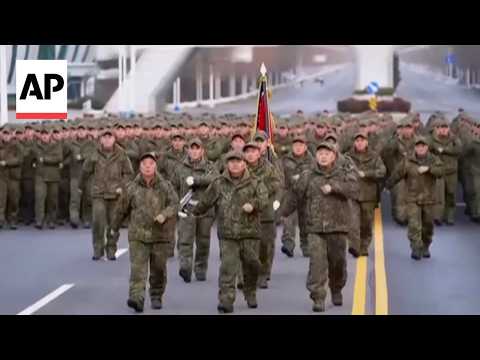 Kim Jong Un welcomes back North Korean soldiers returning from Russia