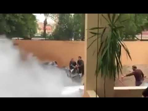 محاوله اغتيال اسامة حماد بتفجير سيارة