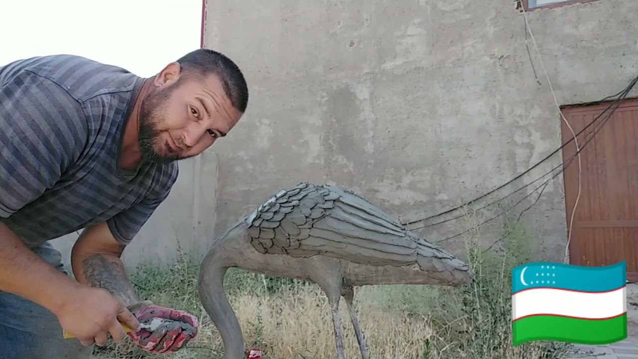 Как сделать перья из арт бетона мастер класс.
