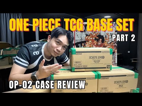 One Piece Card Game OP-02 Case Unboxing and Review ! Manga Ace