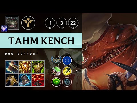 Tahm Kench Support vs Rakan: Vision Controller - EUW Challenger Patch 14.22