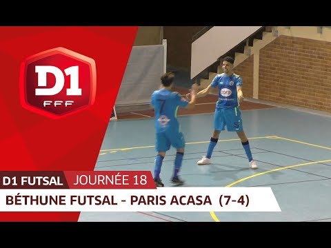 J18 : Bethune Futsal - Paris ACASA (7-4)