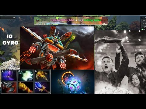 #Dota2- IO and Gyro TI winning Duo in action.