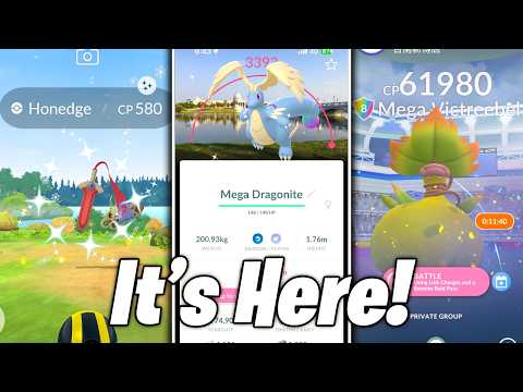 POKEMON GO ACTUALLY RELEASED MEGA DRAGONITE! First Look at a Super Mega Raid and New Shiny Pokemon!