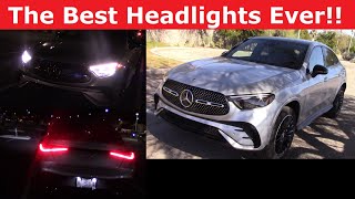2024 Mercedes GLC 300 Coupe Headlight Test and Night Drive
